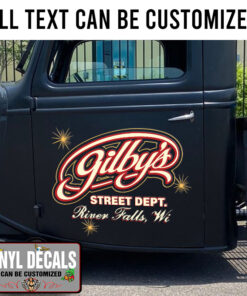 2 Pcs Vintage Garage Lettering Vinyl Sticker 10268