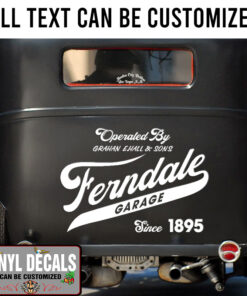 2Pc Personalized Vintage Lettering Vinyl Sticker 10274