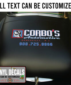 Automotive Repair Personalized Vinyl Sticker 10675