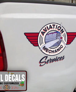 Aviation Mechanic Services Sticker 11491