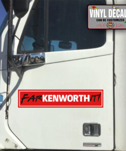 Farkenworthit Kenworth Mack Truck Truckers Rig Funny Parody Sticker 11284
