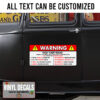 Golf Cart Rules Warning Safety Instructions Funny Sticker 11370