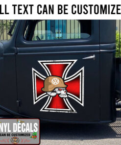 Iron Cross And Skull Sticker 10915