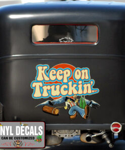 Keep On Trucking Vinyl Sticker 10385