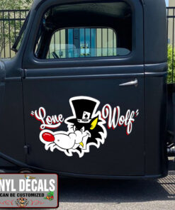 Lone Woft Hot Rod Vinyl Sticker 10401