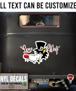 Lone Woft Hot Rod Vinyl Sticker 10401