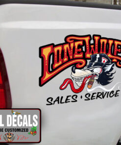 Lonewolf Sale And Service Sticker 11564