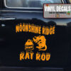 Moonshine Ride Rat Rod Vinyl Sticker 10428