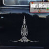 Multicolor Tiki Pinstriping Sticker 12051