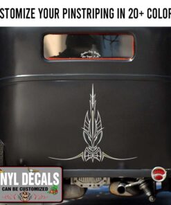 Multicolor Tiki Pinstriping Sticker 12051