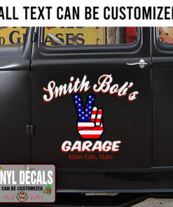 Personalized 1960's Peace Sign Sticker 11439