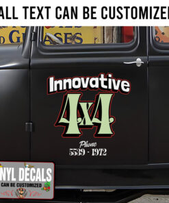 Personalized 4×4 Lettering Sticker 11456