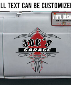 Personalized Ace Pinstriping Lettering Vinyl Sticker 10568