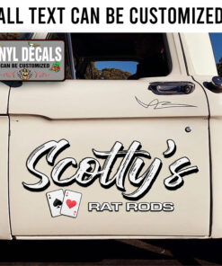 Personalized Ace Rat Rod Sticker 12006