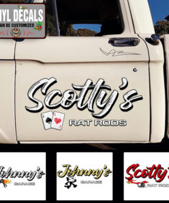 Personalized Ace Rat Rod Sticker 12006