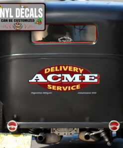 Personalized Acme Delivery Service Vinyl Sticker 10463