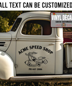 Personalized Acme Speed Shop Sticker 11772