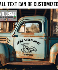 Personalized Acme Speed Shop Sticker 11772