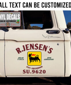 Personalized Agip Fuel Racing Oil Sticker 11384