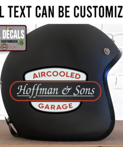 Personalized Aircooled Garage Hot Rod Sticker 11987