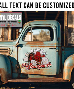 Personalized Angry Bull Sticker 11593