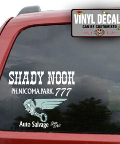 Personalized Angry Piston Lettering Sticker 11555