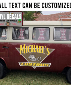 Personalized Angry Piston Lettering Sticker 11563