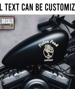 Personalized Angry Piston Sticker 11867