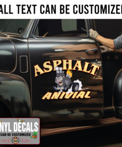 Personalized Animal Engine Sticker 11672