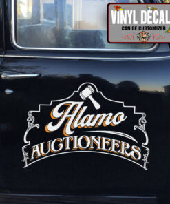 Personalized Aution Company Sign Vintage Sticker 12149