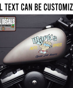 Personalized Auto Garage Piston Sticker 11983