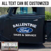 Personalized Auto Sales And Service Sticker 10938