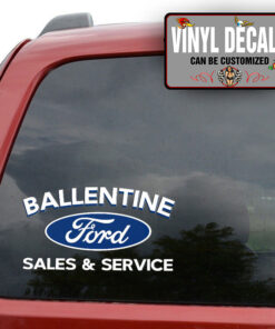 Personalized Auto Sales And Service Sticker 10938