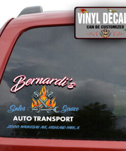 Personalized Auto Transport Sales Service Sticker 11036