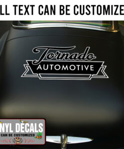 Personalized Automotive Lettering Vinyl Sticker 10840