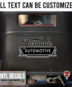 Personalized Automotive Lettering Vinyl Sticker 10840