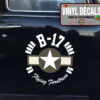Personalized B17 Flying Fordtress Us Airforce Sticker 11869