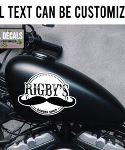 Personalized Baber Shop Sticker 12106