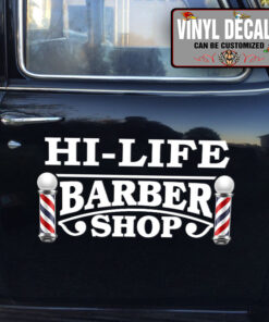 Personalized Baber Shop Sticker 12109