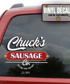 Personalized Bbq Truck Sticker 11758