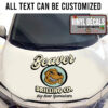 Personalized Beaver Drilling Company Lettering Sticker 11461