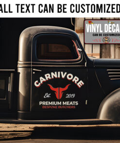 Personalized Bespoke Butchers Sticker 11738