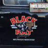 Personalized Black Rat Lettering Sticker 11709