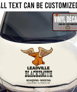 Personalized Black Smith Lettering Sticker 11458