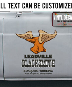 Personalized Black Smith Lettering Sticker 11458