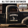 Personalized Black Smith Sticker 11900