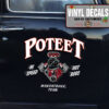 Personalized Blown Injected Big Block Engine Lettering Vinyl Sticker 10698