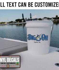 Personalized Blue Marlin Sword Fish Lettering Sticker 11677