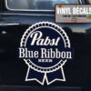 Personalized Blue Ribbon Hand Paint Vinyl Sticker 10356