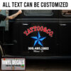 Personalized Blue Star Tattoo Co Sticker 11770